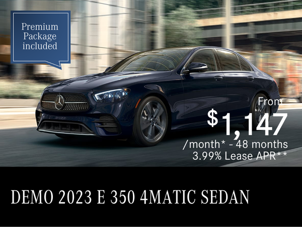 2023 E 350 4MATIC SEDAN Demo from $1 147/month*