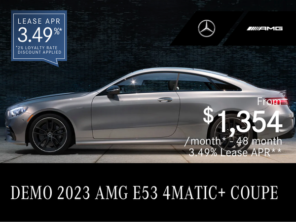 2023 AMG E53 4MATIC COUPE Demo from $1,354/month*