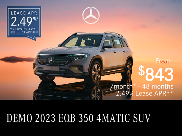 2023 EQB 350 4MATIC SUV Demo from $843/month*