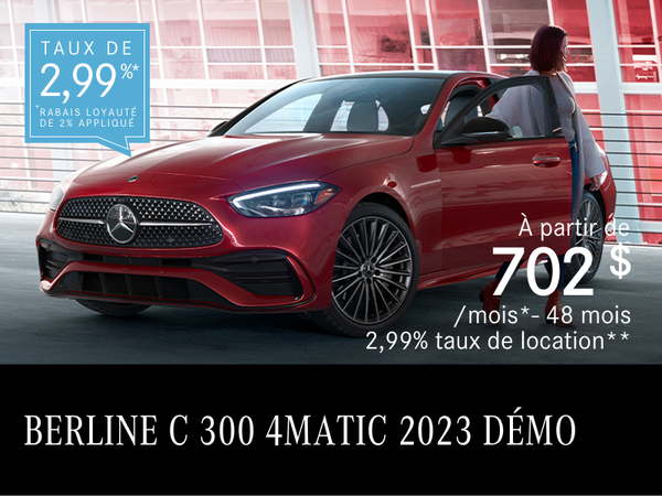 Démo BERLINE C300 4MATIC 2023 à partir de 702 $/mois*