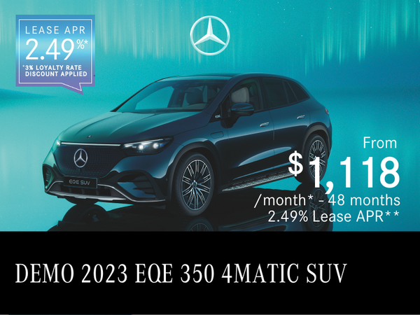 2023 EQE 350 4MATIC SUV Demo from $1,118/month*