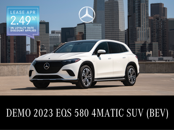 2023 EQS 580 4MATIC SUV (BEV) Demo from $1,824/month*
