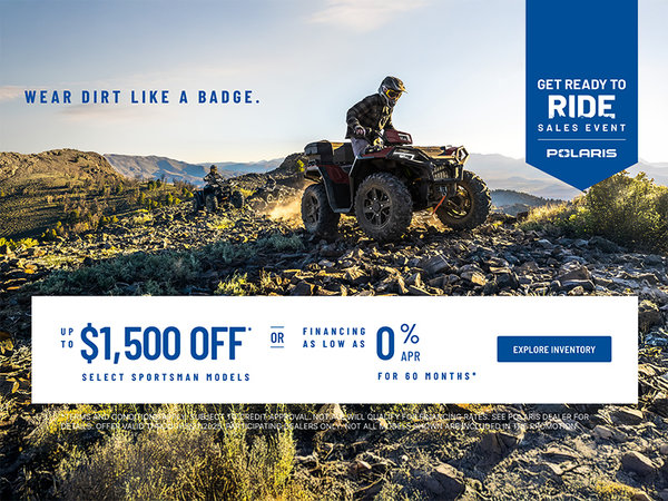 Get Ready to Ride Sales Event  ATV