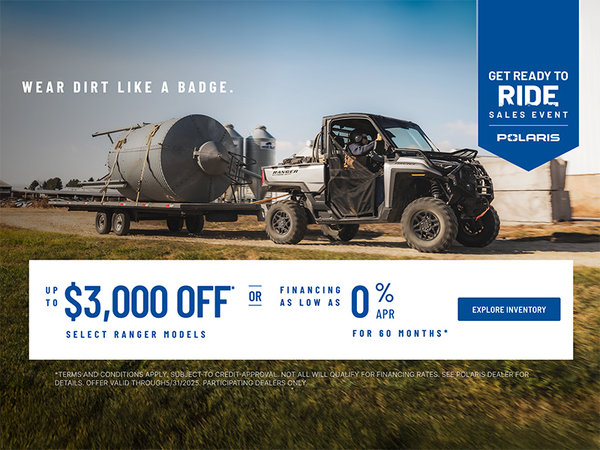 Get Ready to Ride Sales Event  RANGER