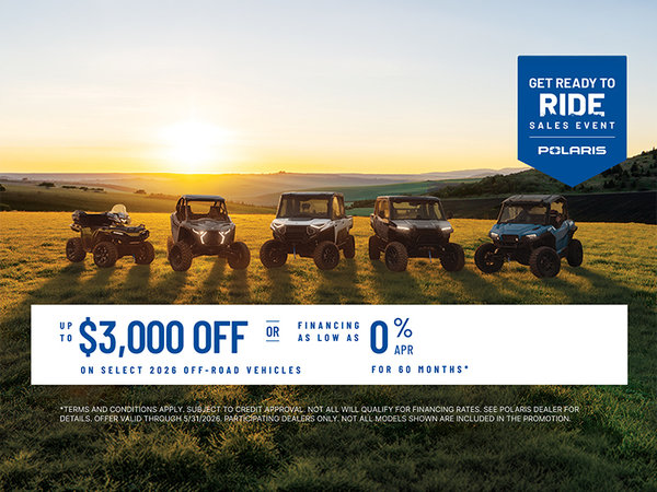Get Ready to Ride Sales Event