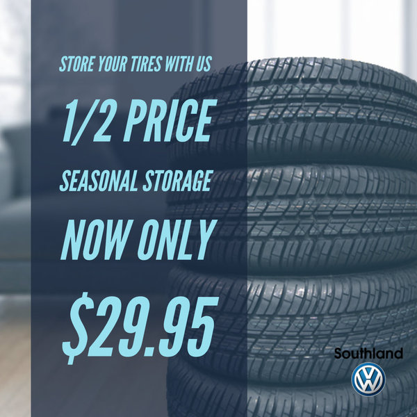 1/2 Price Seasonal Tire Storage