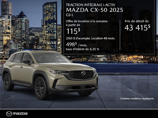 Mazda CX-50 neuf en promotion à Montréal