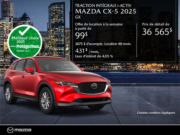 Mazda CX-5 neuf en promotion à Montréal