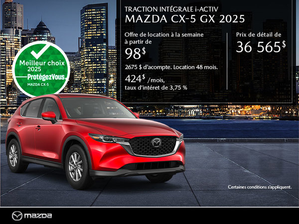 Mazda CX-5 neuf en promotion à Montréal