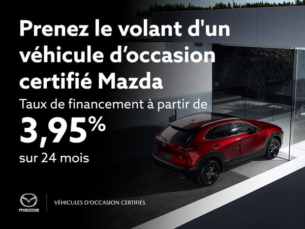 Prenez le volant d'un véhicule d’occasion certifié Mazda