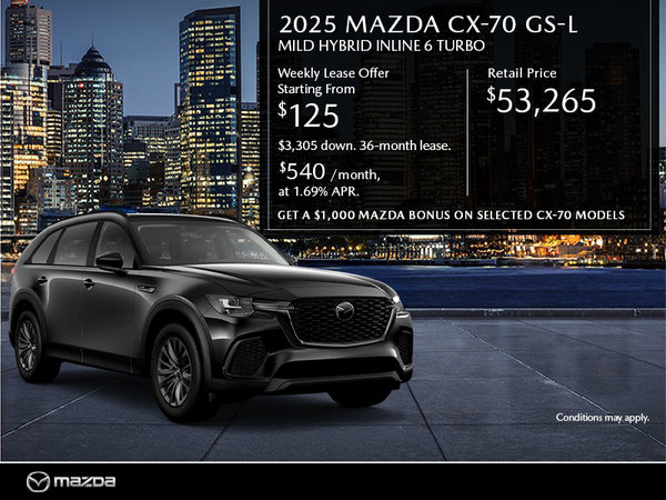 New Mazda CX-70 Deals in Montreal