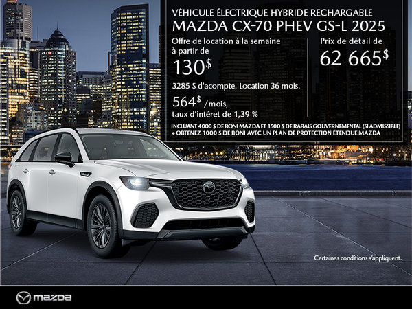 Mazda CX-70 neuf en promotion à Montréal