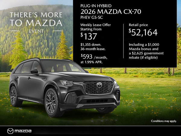 New Mazda CX-70 Deals in Montreal
