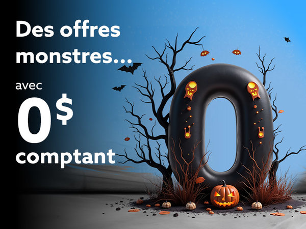 Offres disponibles avec 0 $ comptant