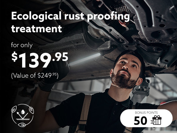 Ecological rustproofing treatment offer