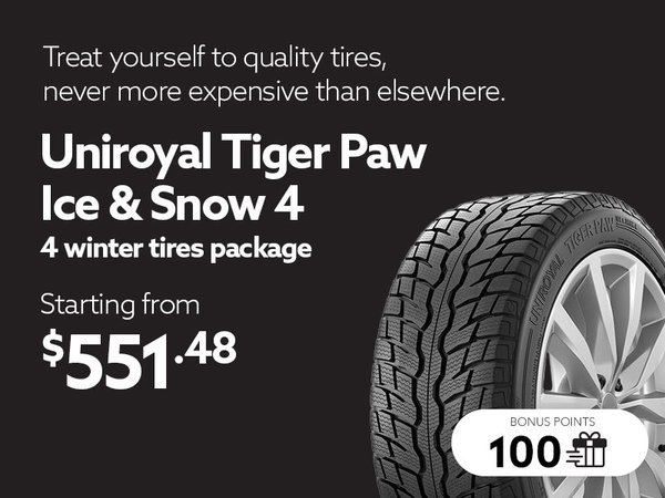 Take advantage of offers on winter tires sets