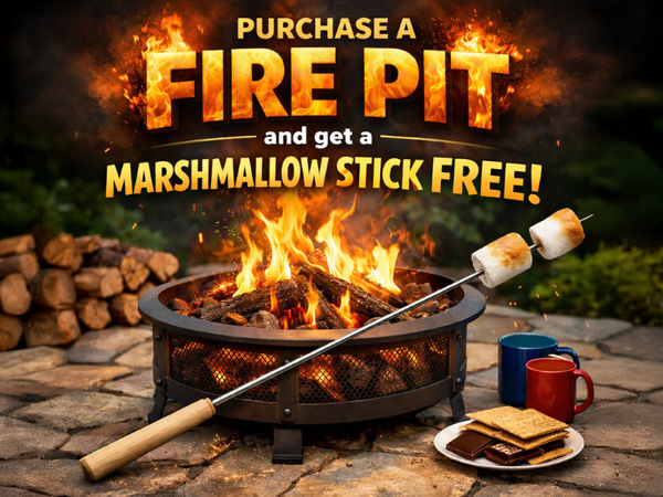Purchase A Fire Pit & Get A Marshmallow Stick Free