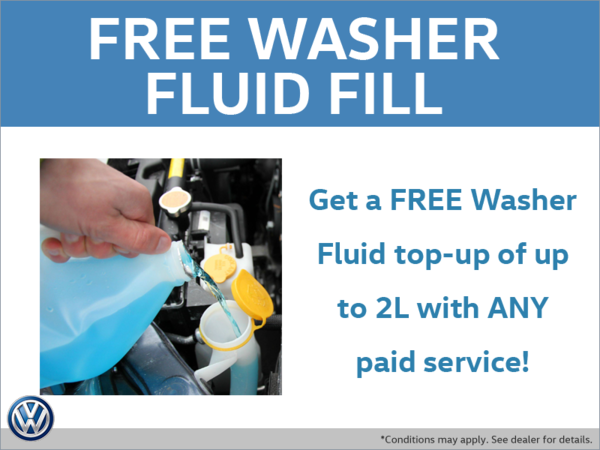 Free Washer Fluid Fill