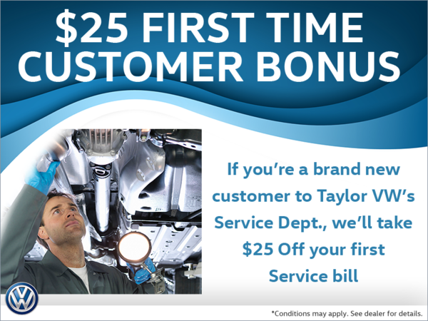 First Time Customer Bonus