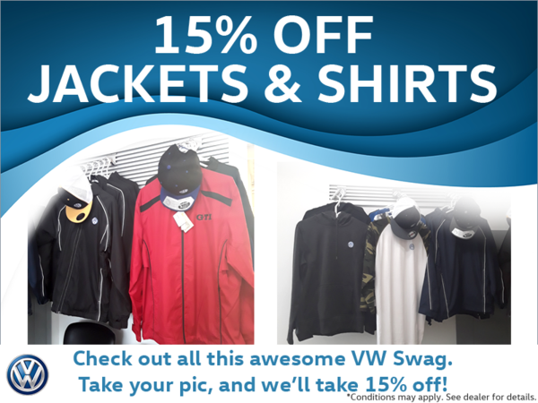 15% Off Jackets & Shirts