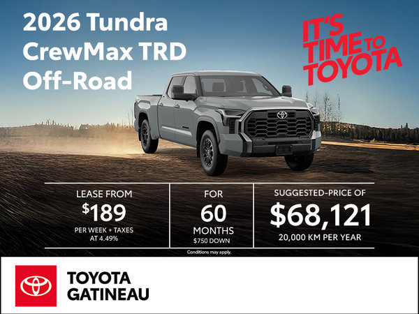 2026 Toyota Tundra CrewMax TRD Off-Road