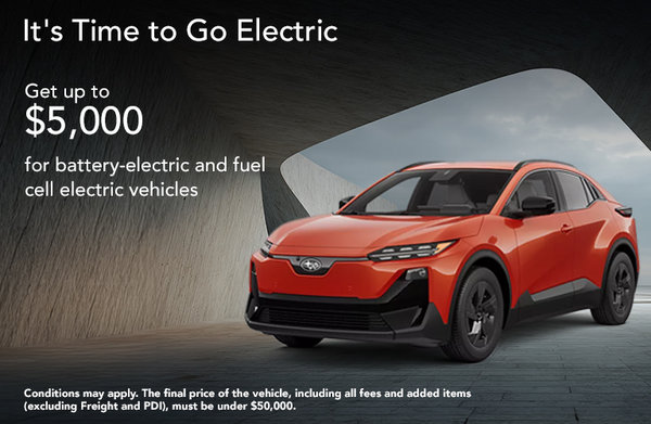 New incentives for electric vehicles have arrived!