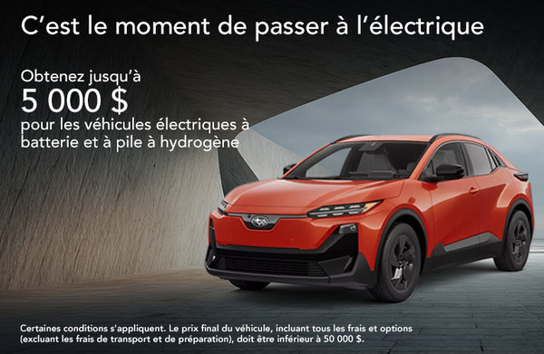 Les nouveaux incitatifs pour véhicules électriques sont arrivés!