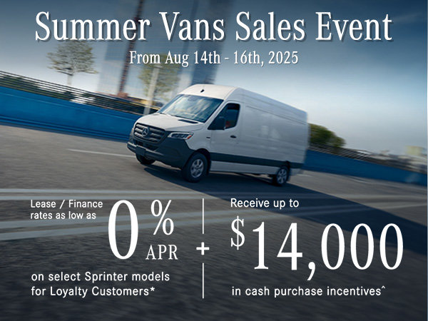 Summer Vans Sales Event