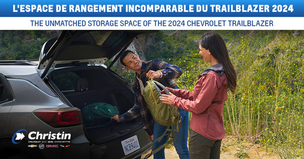 Discover the unmatched storage space of the 2024 Chevrolet Trailblazer