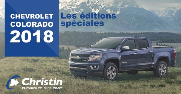 Les différentes éditions spéciales du Chevrolet Colorado 2018