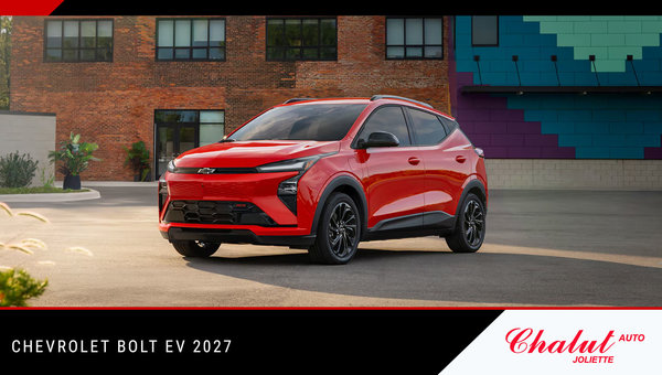 Chevrolet Bolt EV 2027 : le VÉ abordable est disponible chez Chalut auto à Joliette