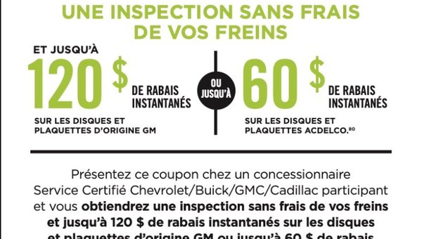 Promo FREIN 1 février au 31 mars 2021