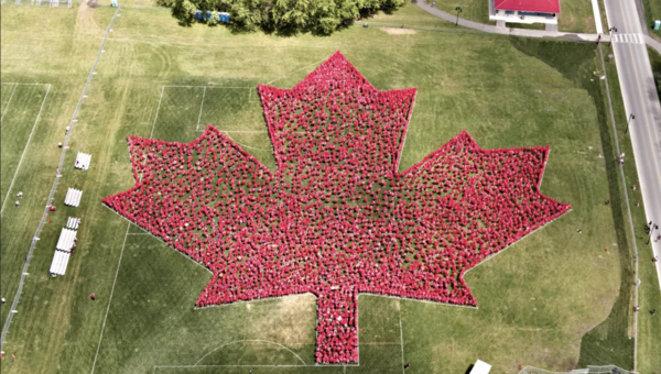 In Support of Human Maple Leaf World Record!