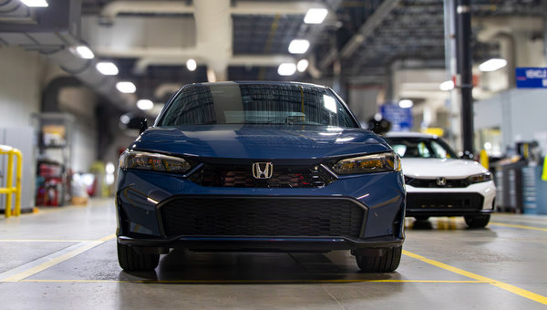 La Civic conserve son titre de voiture la plus vendue au Canada pour 2025