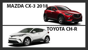 Mazda CX-3 2018 versus Toyota CH-R