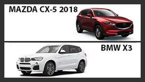 Mazda CX-5 2018 versus BMW X3