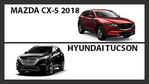 Mazda CX-5 2018 versus Hyundai Tucson