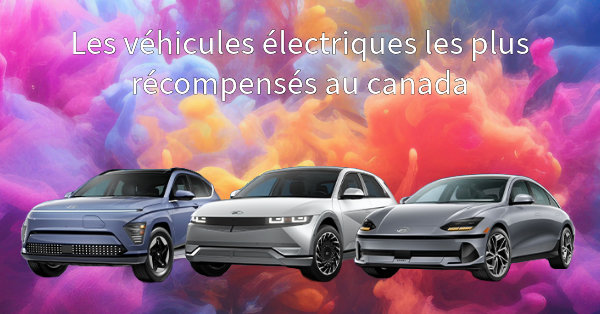 Hyundai, la gamme de véhicules électriques la plus récompensées au Canada.