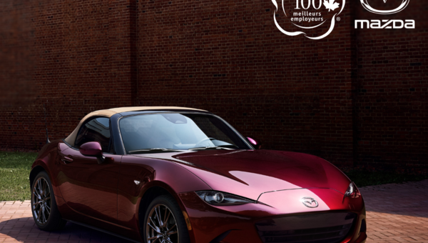 Mazda reconnue parmi les 100 meilleurs employeurs au Canada