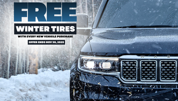 Get Ready for Winter — Free Winter Tires with Every New Vehicle Purchase This November