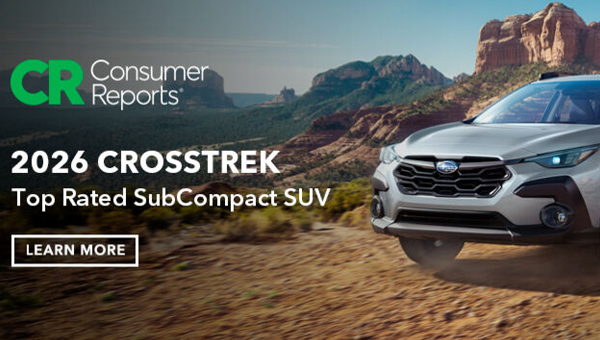 2026 Crosstrek TOP Rates SubCompact SUV