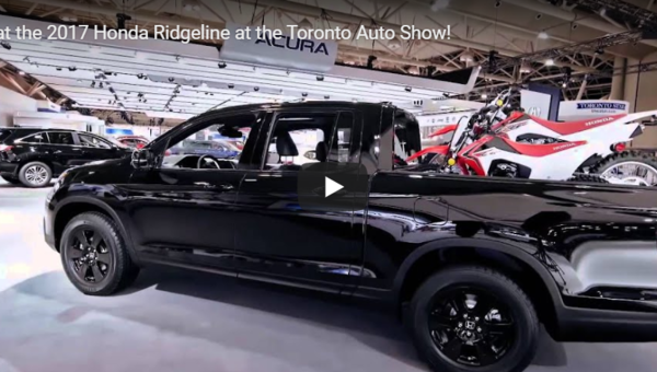 First Look at the 2017 Honda Ridgeline at the Toronto Auto Show