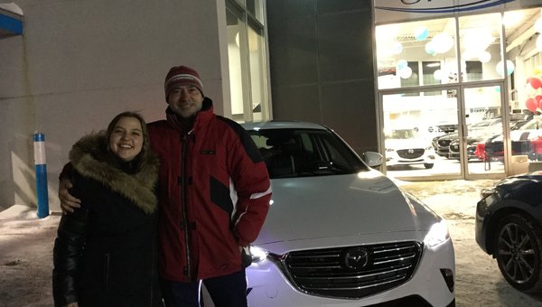 Congratulations to Mr. Marchand for his new 2019 Mazda CX-3, Chambly Mazda