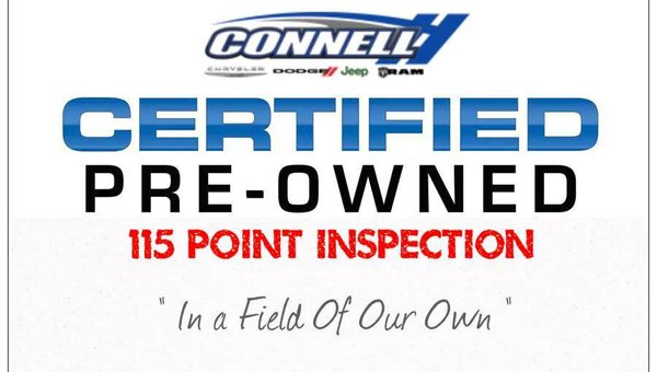 Connell Chrysler Certified Pre-Owned Vehicle Program