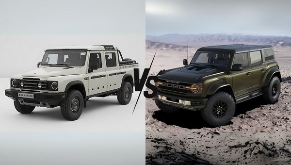 Off-Road Battle: INEOS Grenadier Quartermaster vs Ford Bronco Raptor
