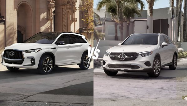 Compare the 2025 INFINITI QX50 and 2025 Mercedes-Benz GLC