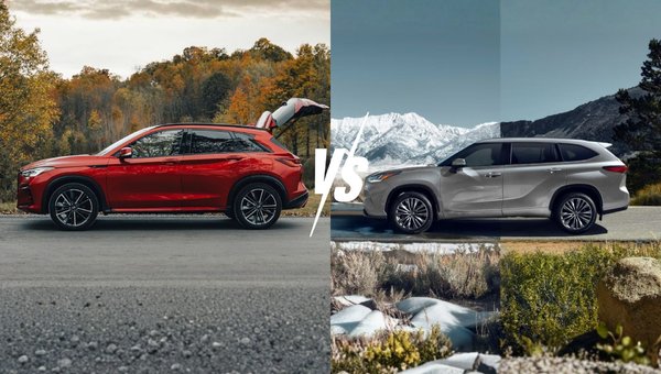 Comparing the 2025 INFINITI QX50 and 2025 Toyota Highlander