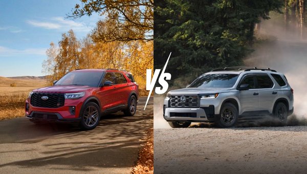 SUV Showdown Between the 2026 Ford Explorer Against the 2026 Honda Pilot in Etobicoke, ON