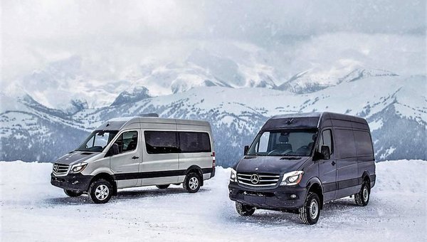 Mercedes-Benz Sprinter is the only commercial van to offer factory 4WD.