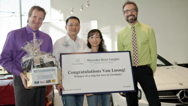 Van and Loan Tran Luong winners of a trip to Germany.